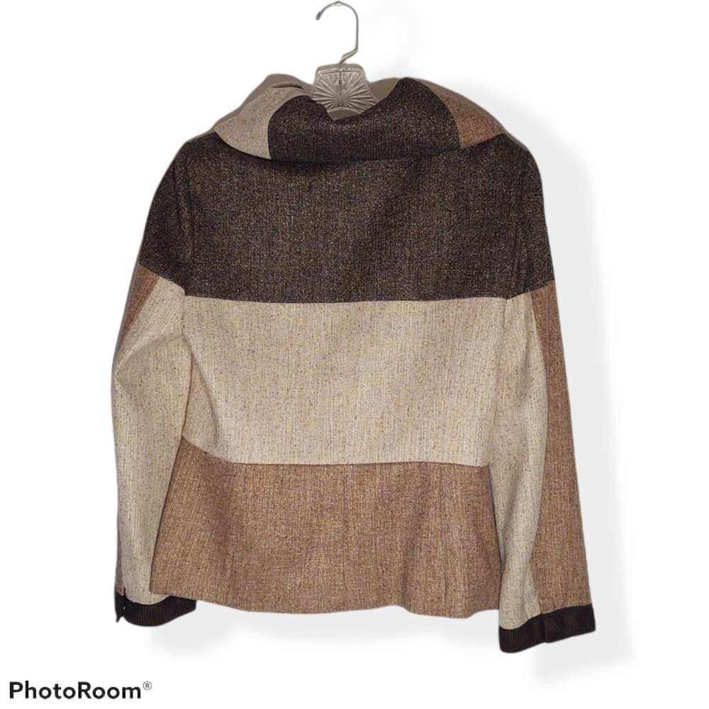 Worth lightweight color block jacket size 10 - image 2